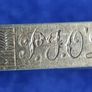 Vintage Aesthetic Tie Clip Gold English 9CT Front & Back Hallmarked Signed - 6,9g Image 3