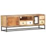 TV Cabinet 120x30x40 cm Solid Reclaimed Wood Image 4