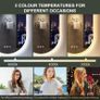 LED Oval Bathroom Mirror  Bluetooth an Anti Fog Image 10