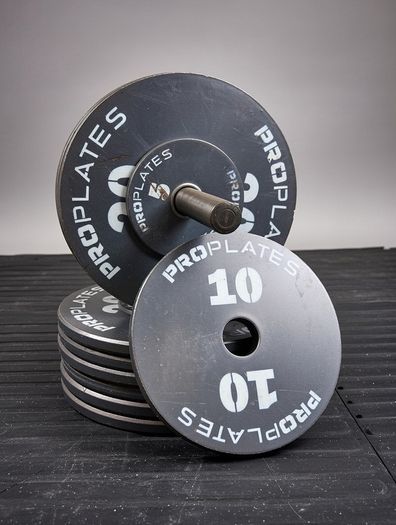 Pro Plates Commercial Power Rack with Lat Pulldown, Low Row + 97.5kg steel plates + 500kg bumper weights