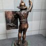 Statuette of a knight XIX century solid bronze and marble Image 3