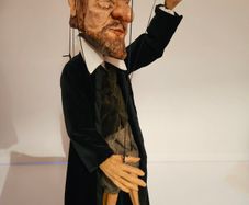 Rabbi Handmade Wooden Marionette