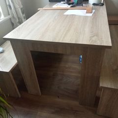 Dining Table and 2 benches