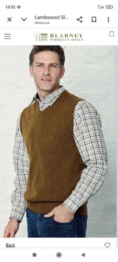 100% lambswool mens vest sweater