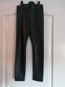 girls leggings Leather Look