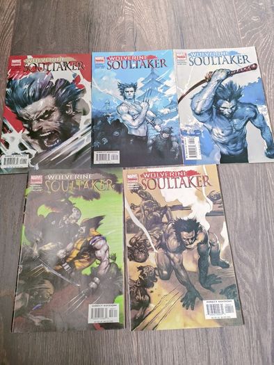 Wolverine Soultaker Complete 5 Issue Comic Book Set Marvel