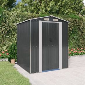 Garden Shed Anthracite 192x274x223 cm Galvanised Steel