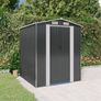 Garden Shed Anthracite 192x191x223 cm Galvanised Steel Image 3