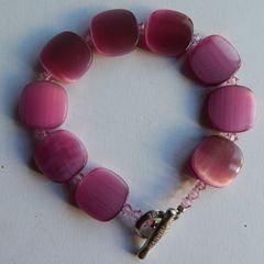 TATEOSSIAN Sterling Silver 925 Beaded Bracelet L8"