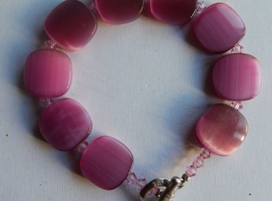 TATEOSSIAN Sterling Silver 925 Beaded Bracelet L8"