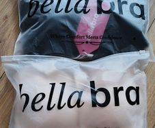 2 X Bella Bras Size Medium Black & Nude Color New  with Tags