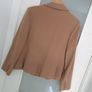 VINTAGE CRISTAL camel crop blazer with gold buttons Sz 14 Image 5