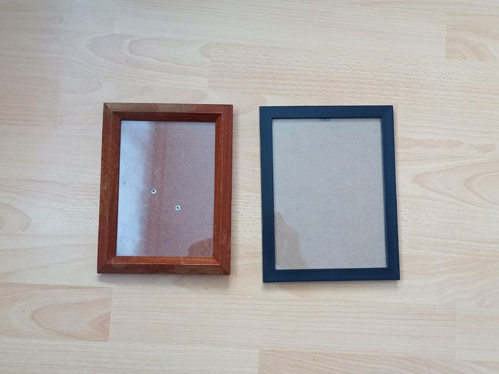 Two glazed photo frames