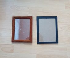 Two glazed photo frames