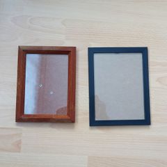 Two glazed photo frames