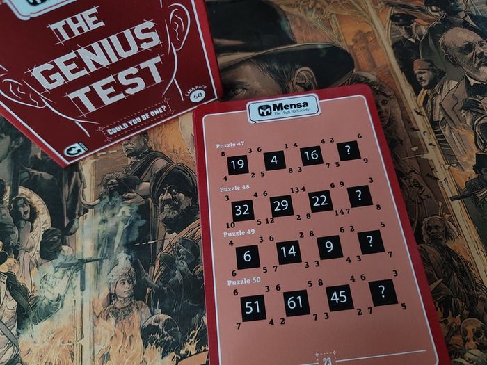 The Genius Test ! MENSA - The High IQ Society ! 50 Cards Pack !