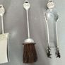 Vintage Chrome & Brass Fireplace Companion Set hell Motif (5 Piece) Image 5
