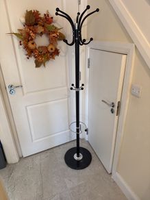 Black coat stand
