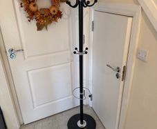 Black coat stand