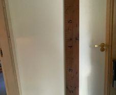 Kids height measuring wall chart - solid timber