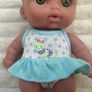 Berenguer Lil Cutesie Chubby approx. 9" Baby Doll Green Eyes 18-14 Used Please see photos Image 5