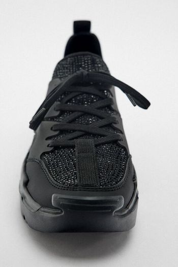 Zara Rhinestone Running Shoes