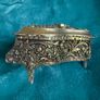 Vintage Grand Piano Jewelry Box, Gold Tone with Red Velvet Japan Image 6