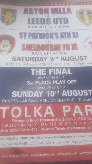 Shelbourne Soccer Programmes