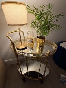 Gold drinks trolley