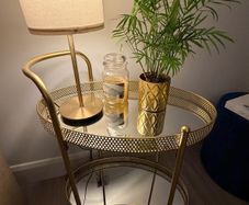 Gold drinks trolley