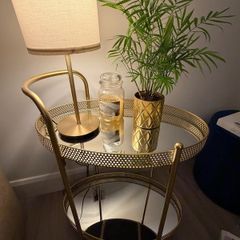 Gold drinks trolley
