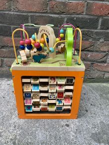 Zany zoo wooden activity cube - as seen in Smyths
