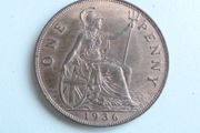 Superb 1936 English penny