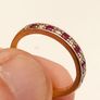 9ct Yellow Gold Ruby & Diamond Eternity Ring Image 4