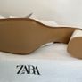 Wide Heel Soft Elegant Leather Sandal Mules Sz 6 / Eu 39. Colour Cream Immaculate. Zara Image 10
