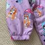 Bluey Rainy Day Print Hooded Puddlesuit (raincoat) in Purple 18-24 months Image 3