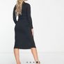 River Island new ribbed maternity dress in black UK12 Image 3