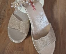 gold ladies sandals
