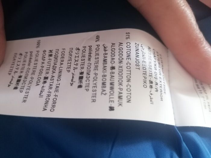 Benetton blue COAT UK 10-12