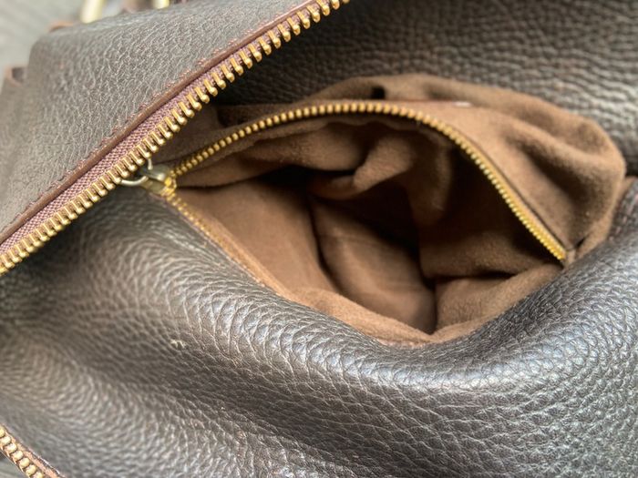 Miu Miu Vitello Lux Bow Bag Dark Brown Leather Gold Hardware
