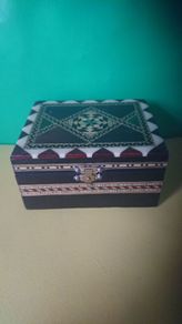 Vintage Jewellery box + matchbox