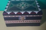Vintage Jewellery box + matchbox