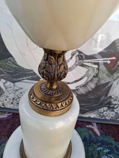 Vintage Alabaster Lamp