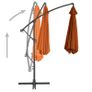 Cantilever Umbrella  Cantilever Umbrella with Aluminium Pole Terracotta 300 cm Image 2