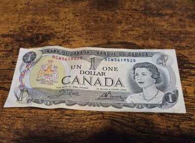 1973 Canadian One Dollar Banknote