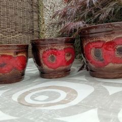 Planter, planters, West German pottery