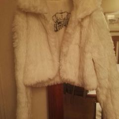 Cream Fake Fur Jacket