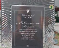 Large wateford crystal photo frame