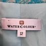 Ladies Aqua ,Turquoise &Gold Jacket by Watercolours Image 2