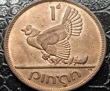 Ireland 1963 Excellent Penny Coin